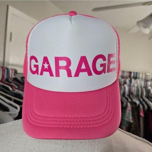 Garage pink and white snapback hat new! - Picture 1 of 5